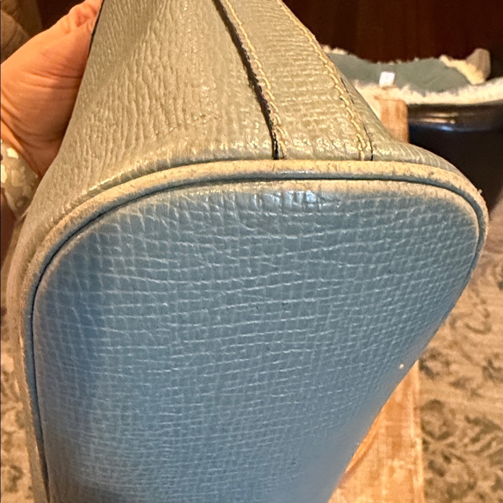 LOEWE vintage Powder Blue Leather Shoulder Bag - Picture 5 of 11